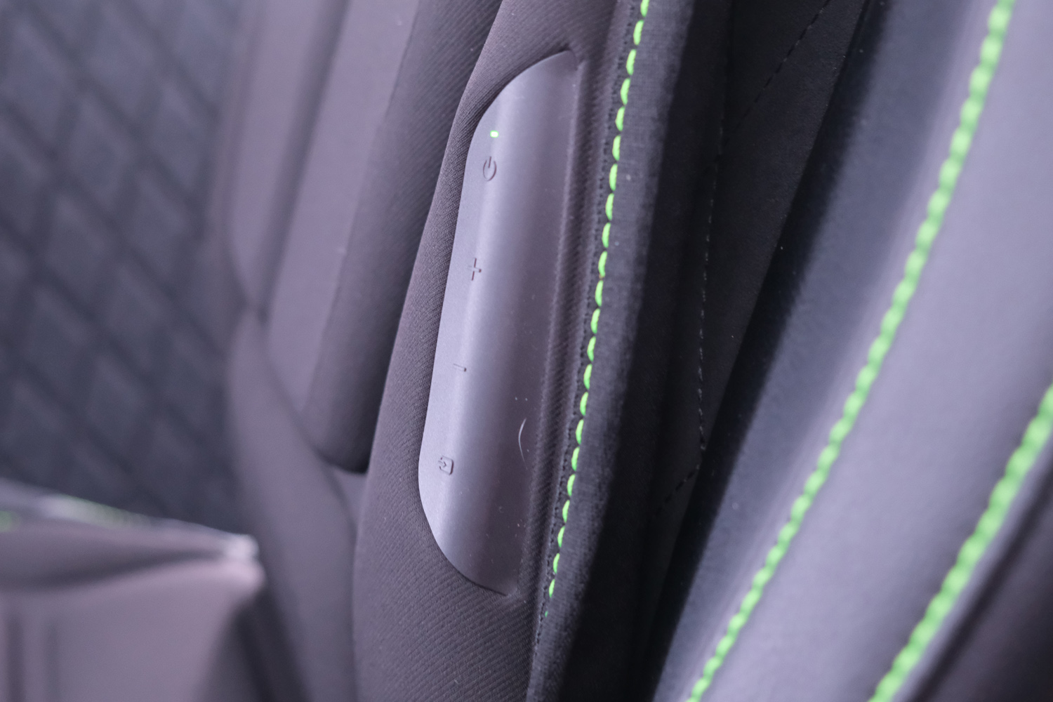 Razer Freyja haptic cushion control unit close-up