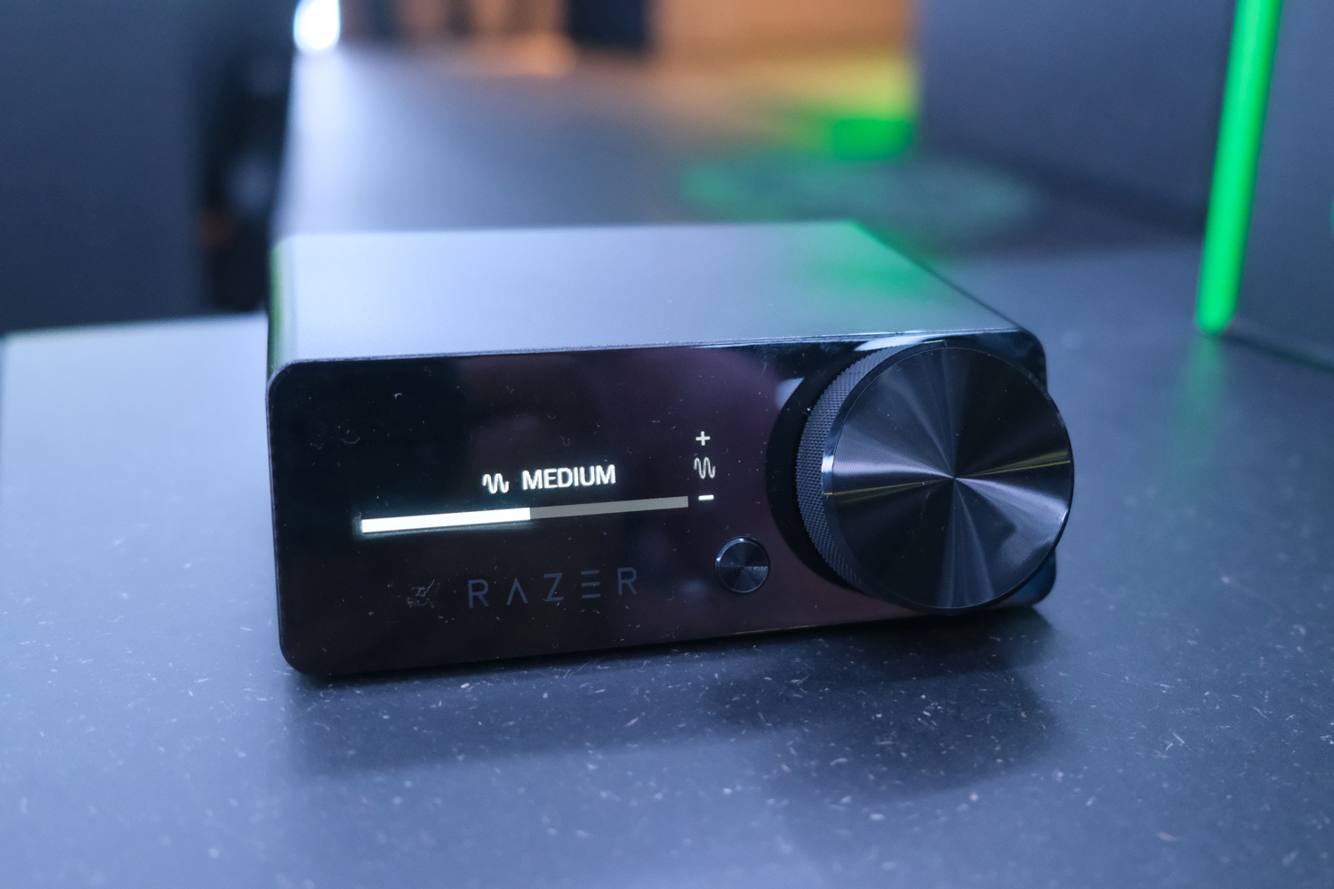 Razer Kraken V4 Pro hands-on control unit