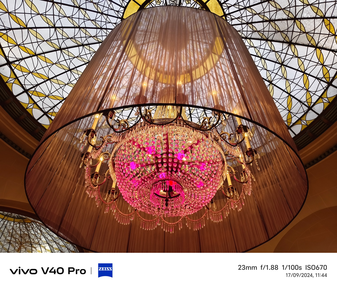 Vivo V40 Pro camera samples chandelier