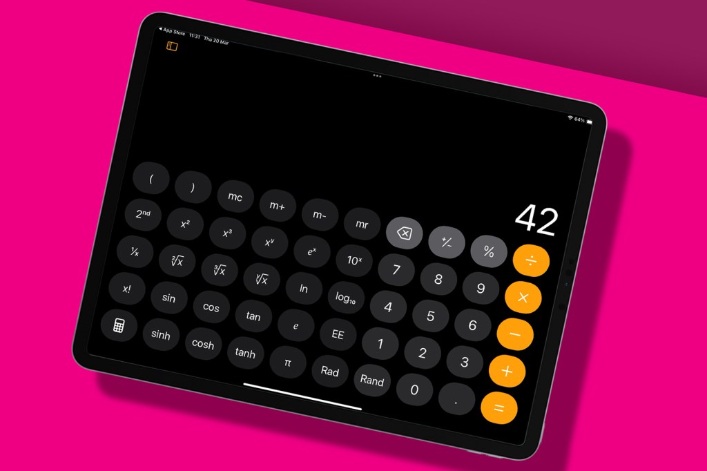 Calculator on iPad