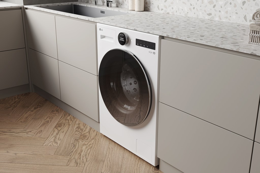 LG VX washing machine white