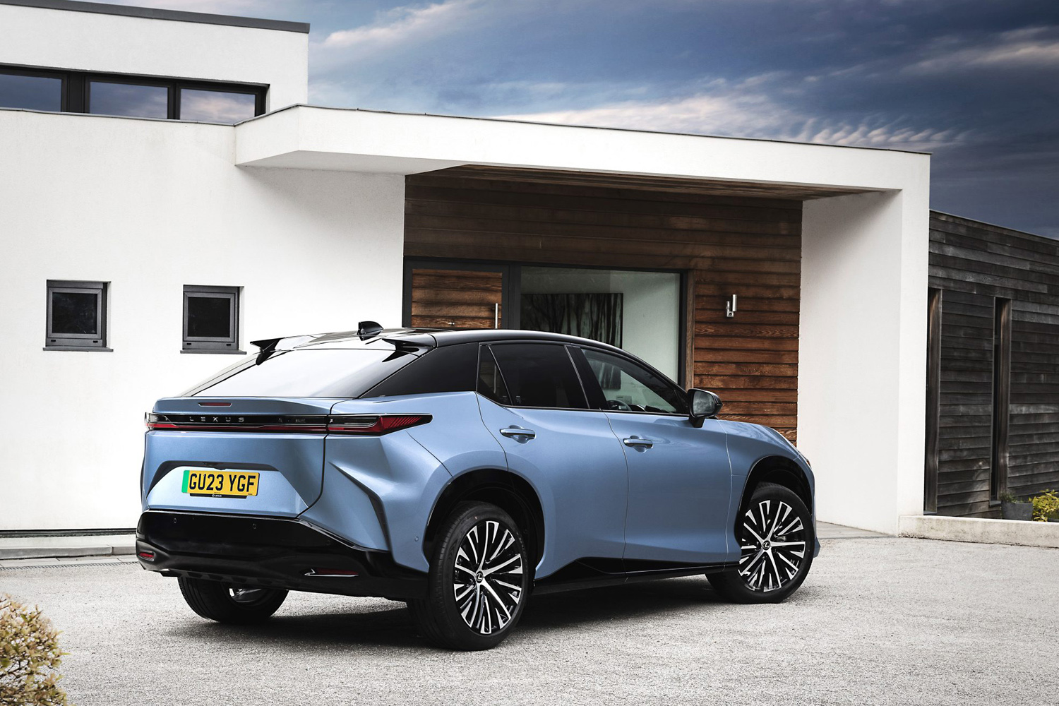 Lexus RZ review 2024 static rear