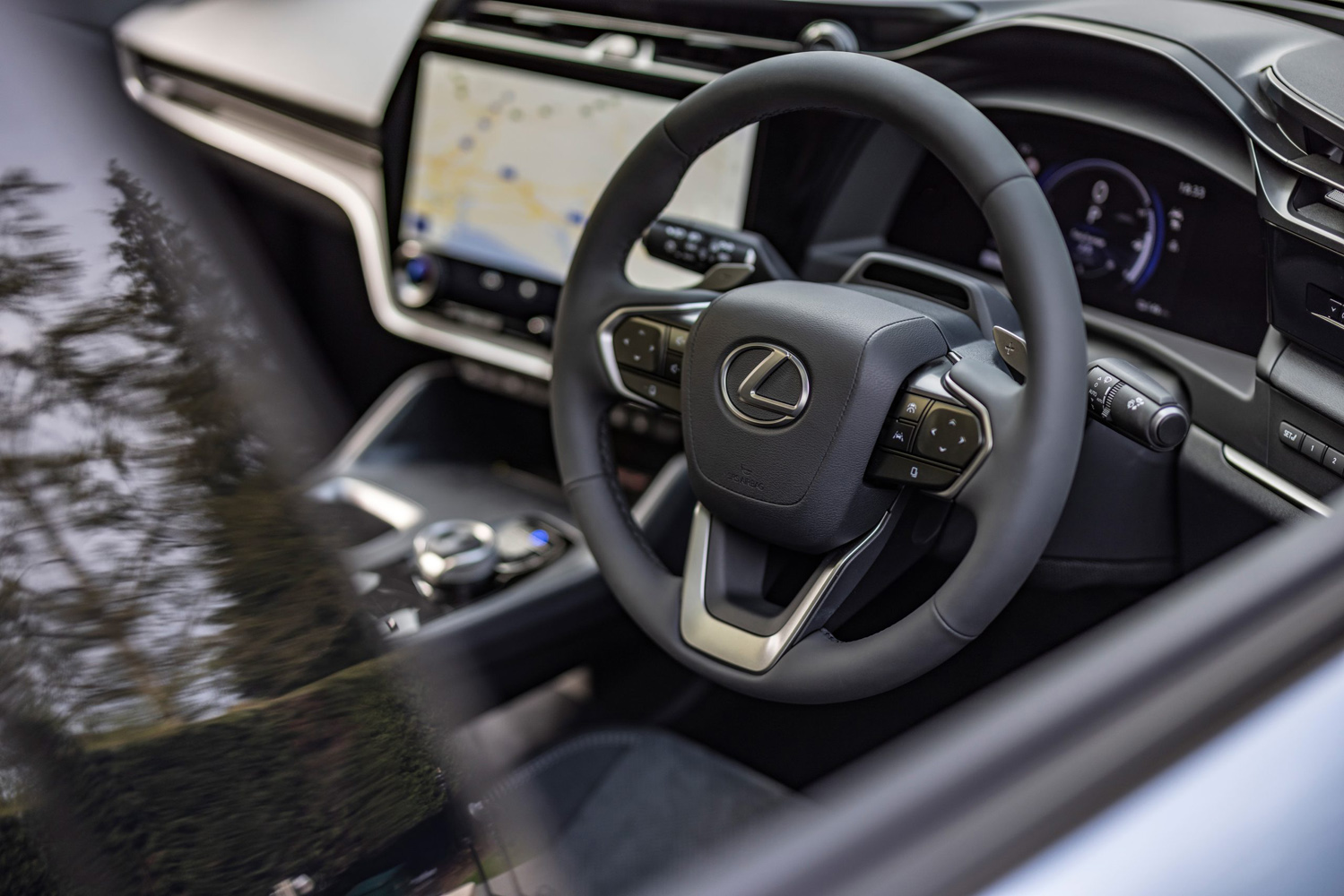 Lexus RZ review 2024 steering wheel