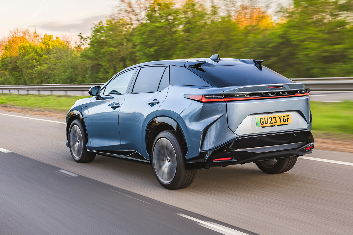 Lexus RZ review 2024 tracking rear