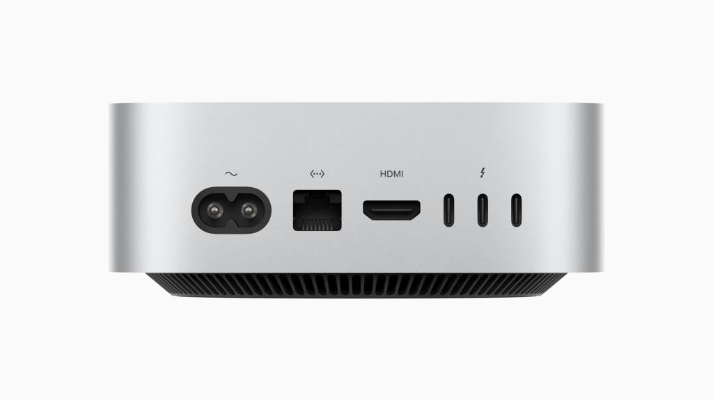 M4 Mac mini rear