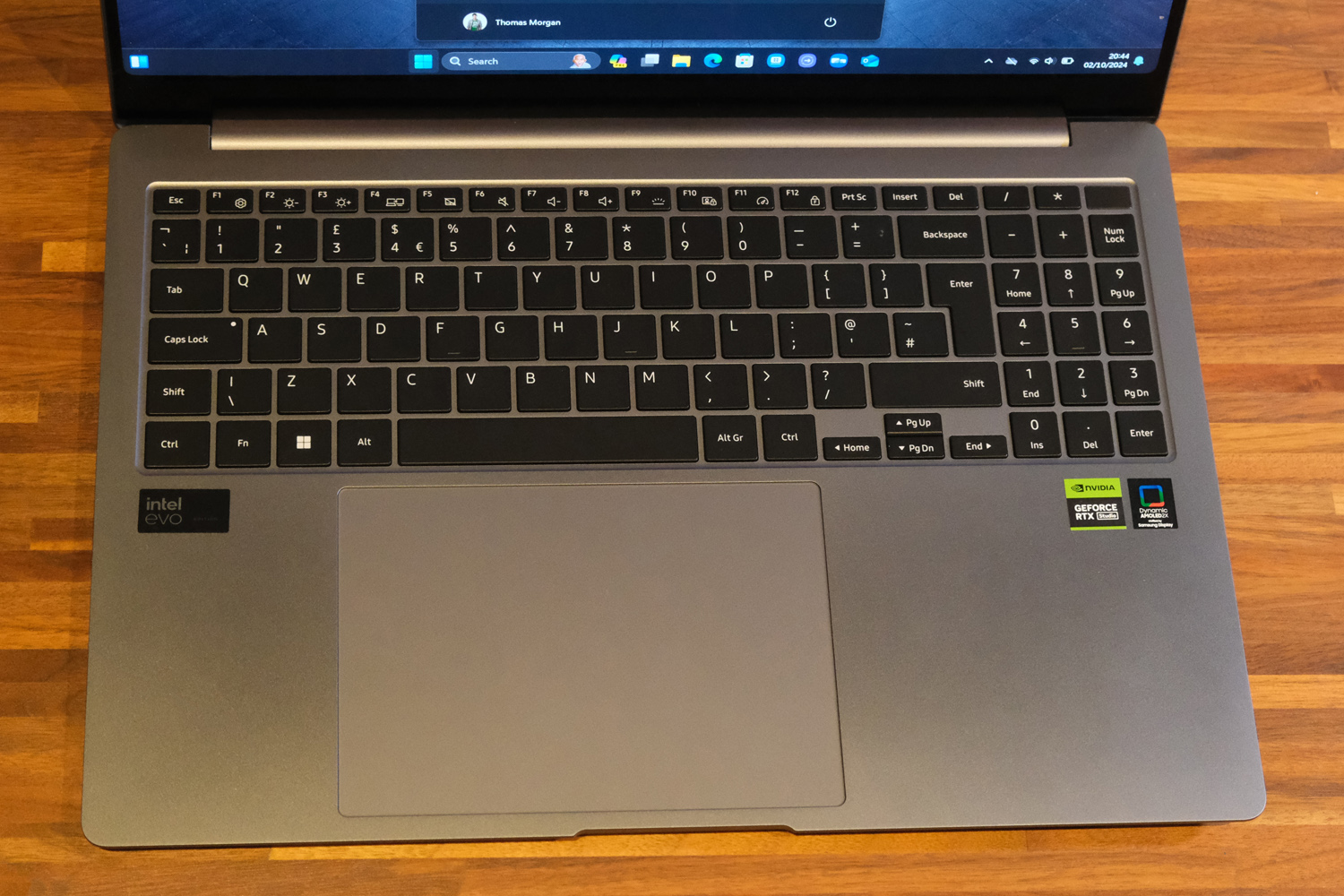 Samsung Galaxy Book4 Ultra review keyboard tray