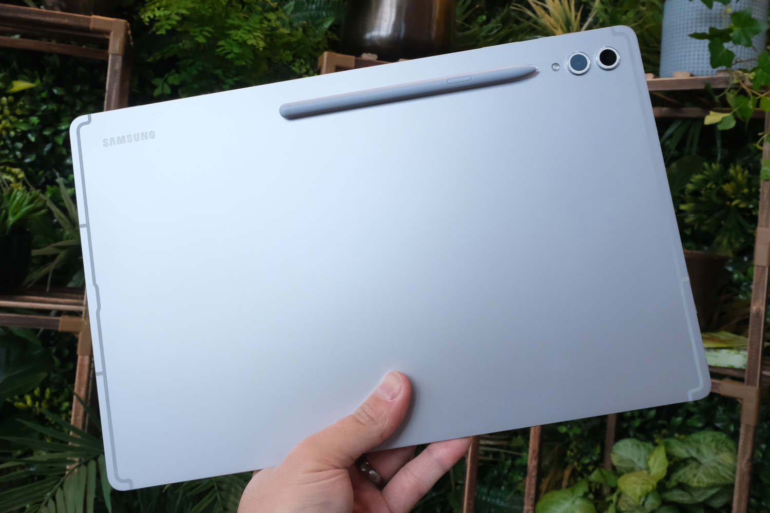 Samsung Galaxy Tab S10 Ultra hands-on review in hand rear