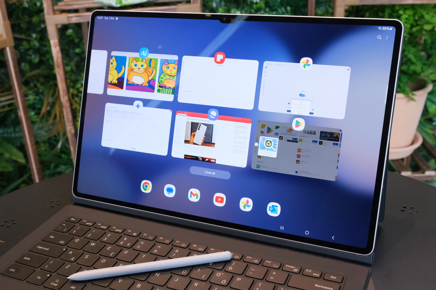 Samsung Galaxy Tab S10 Ultra hands-on review recent apps