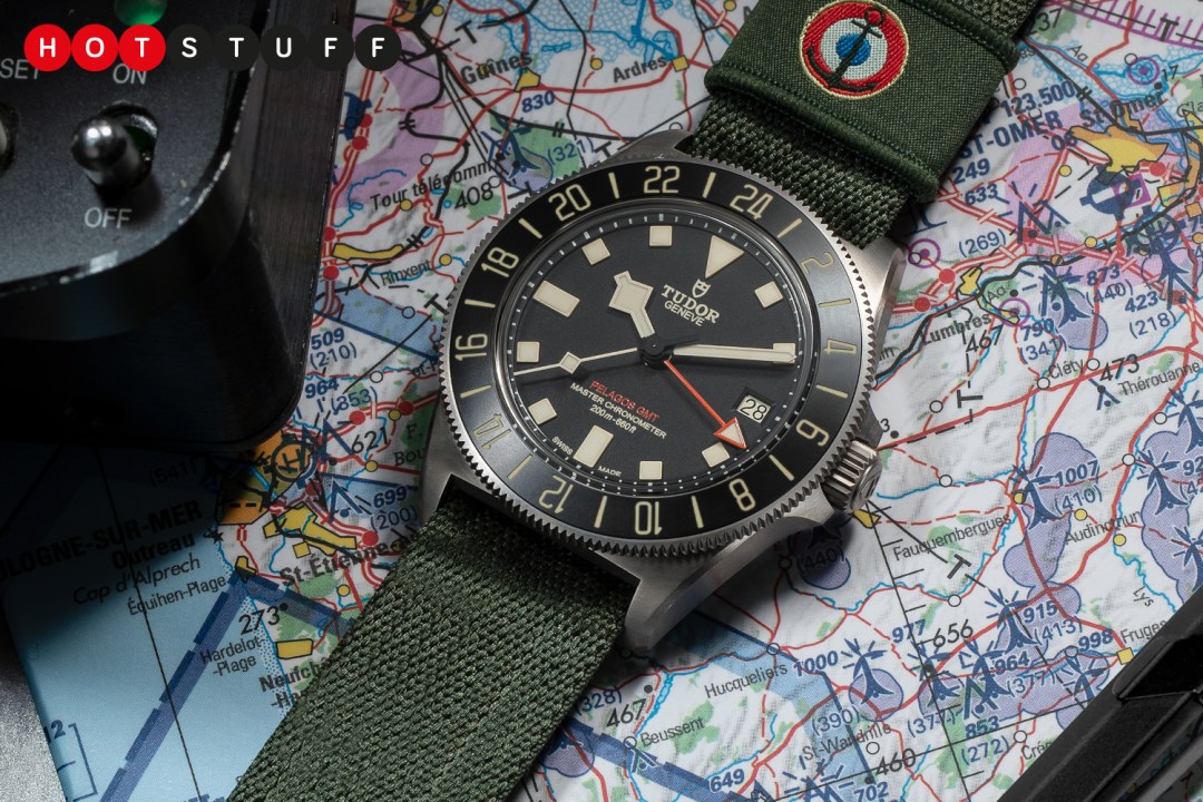 Tudor Pelagos FXD GMT Zulu Time on a map