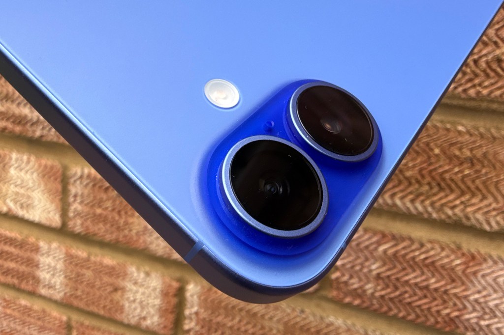 Close-up of dual camera system