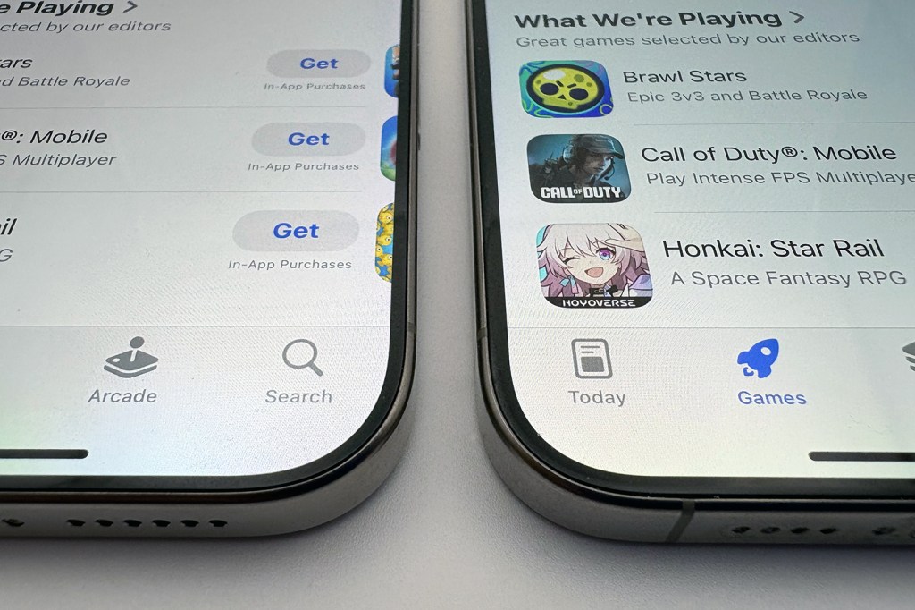 iPhone 16 Pro Max and iPhone 15 Pro Max bezels compared