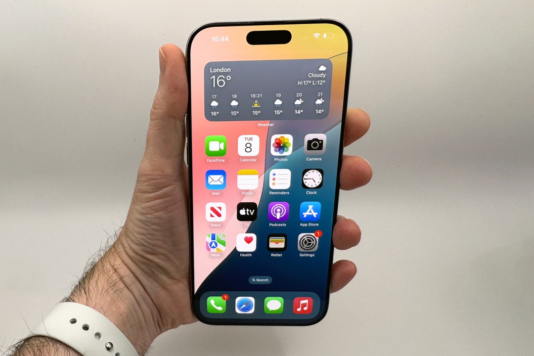 iPhone 16 Pro Max in hand