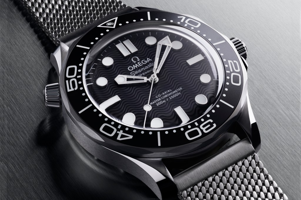 Omega Seamaster Diver 300M on steel background