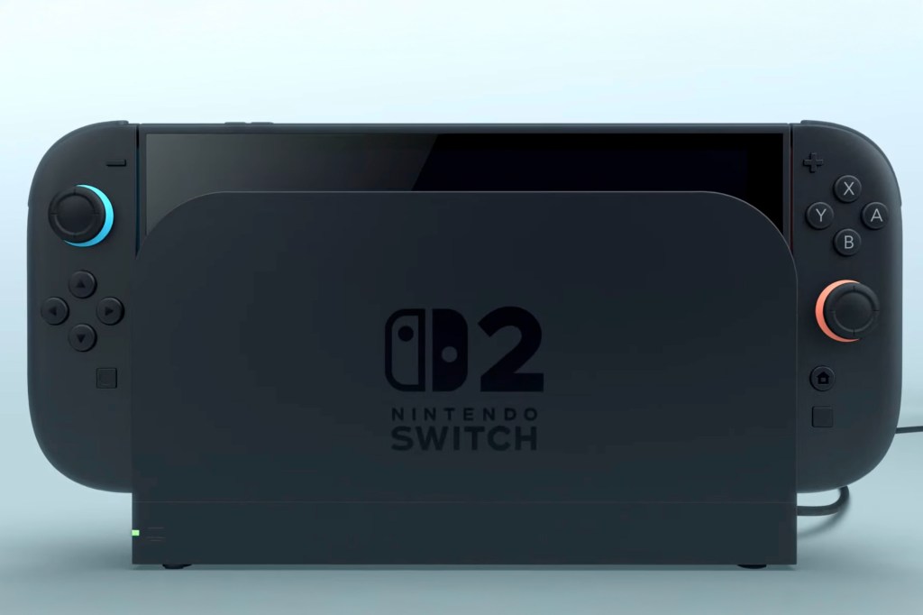 Nintendo Switch 2 in dock