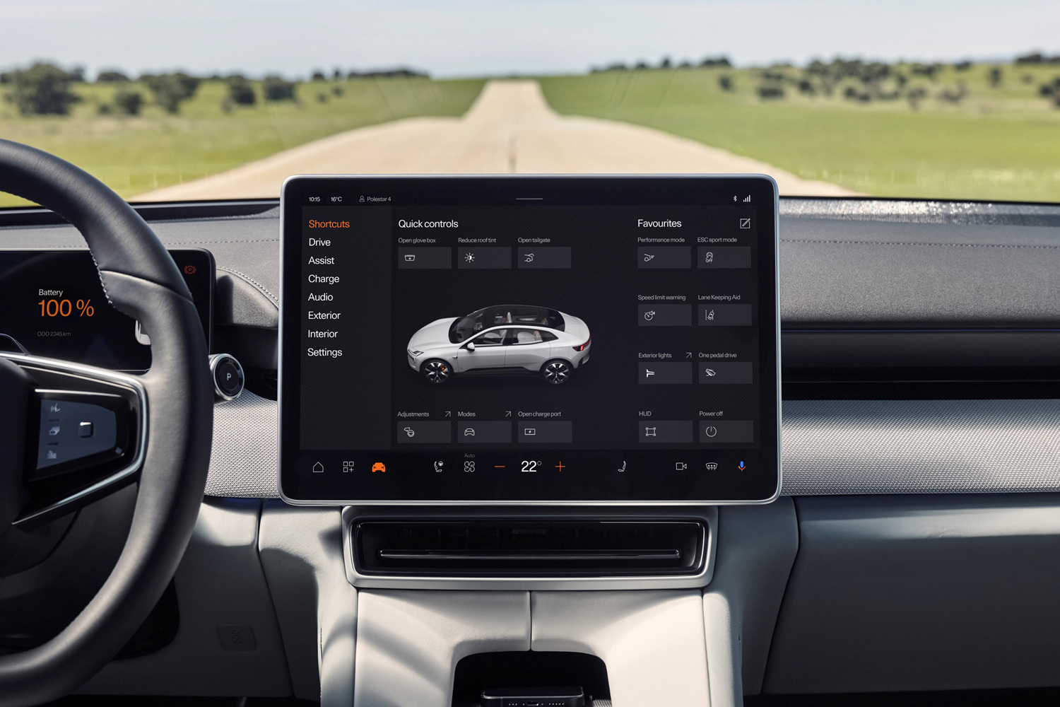 Polestar 4 review infotainment