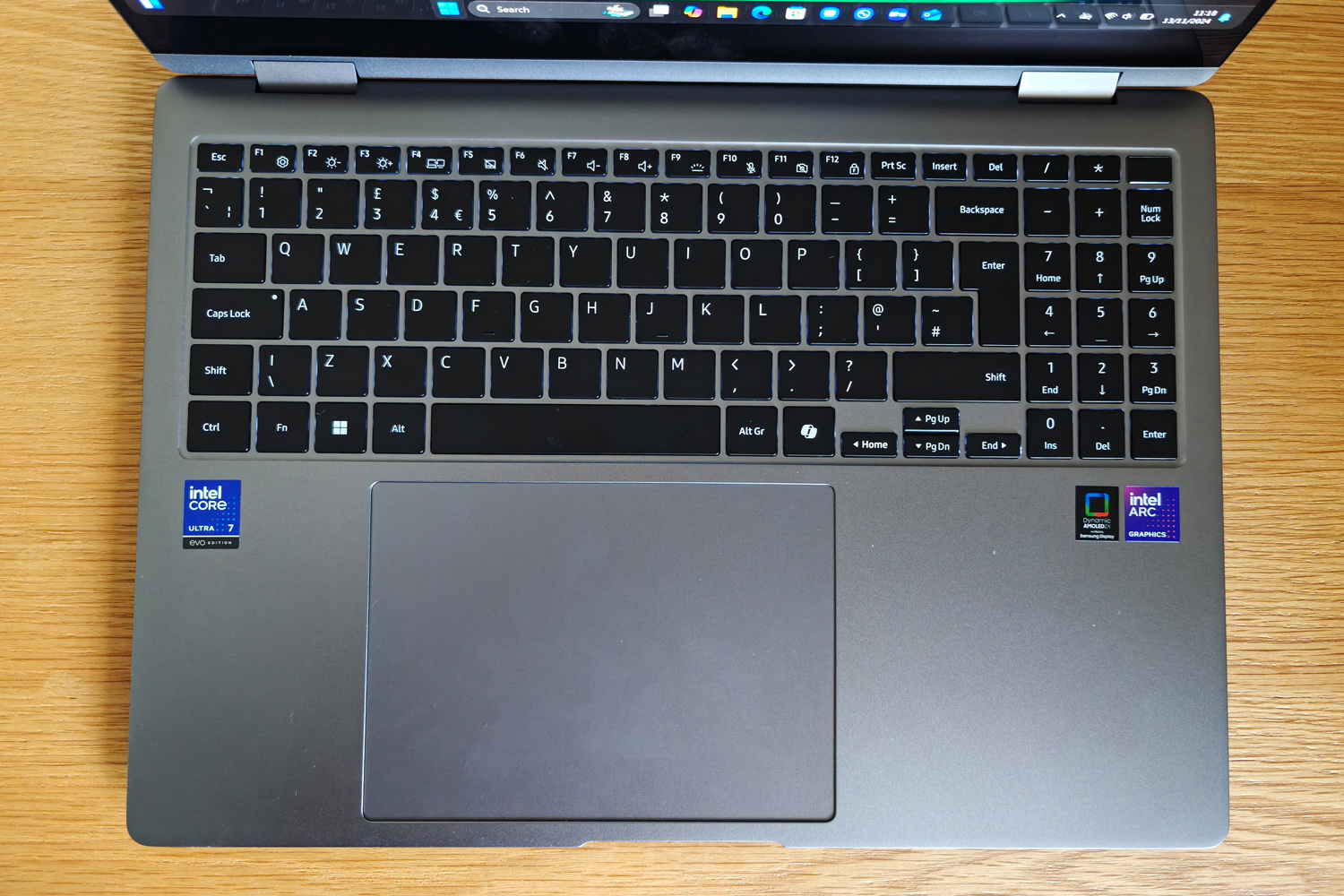 Samsung Galaxy Book5 Pro 360 review keyboard tray