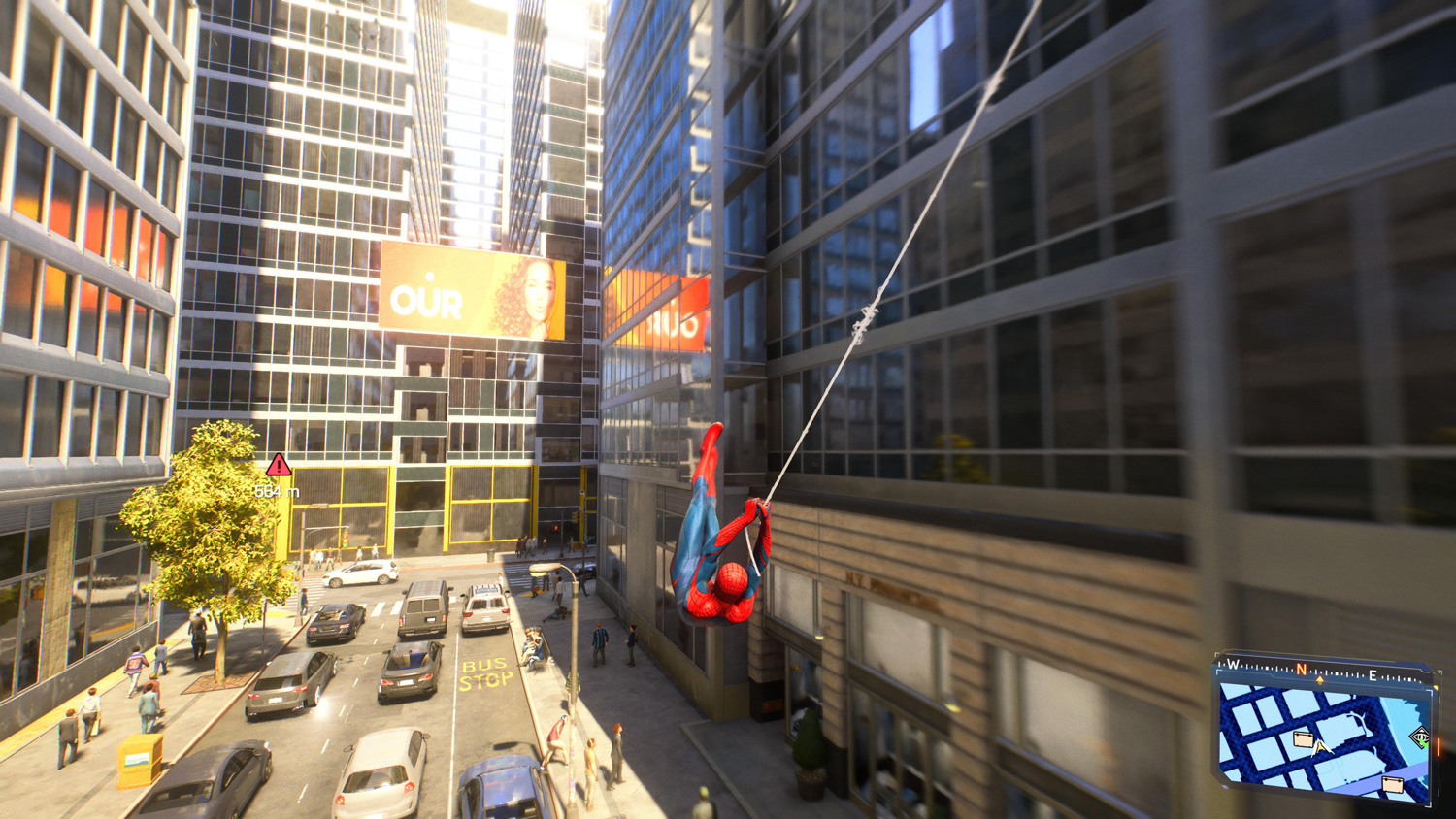 Sony PlayStation 5 Pro review spiderman 2 swinging