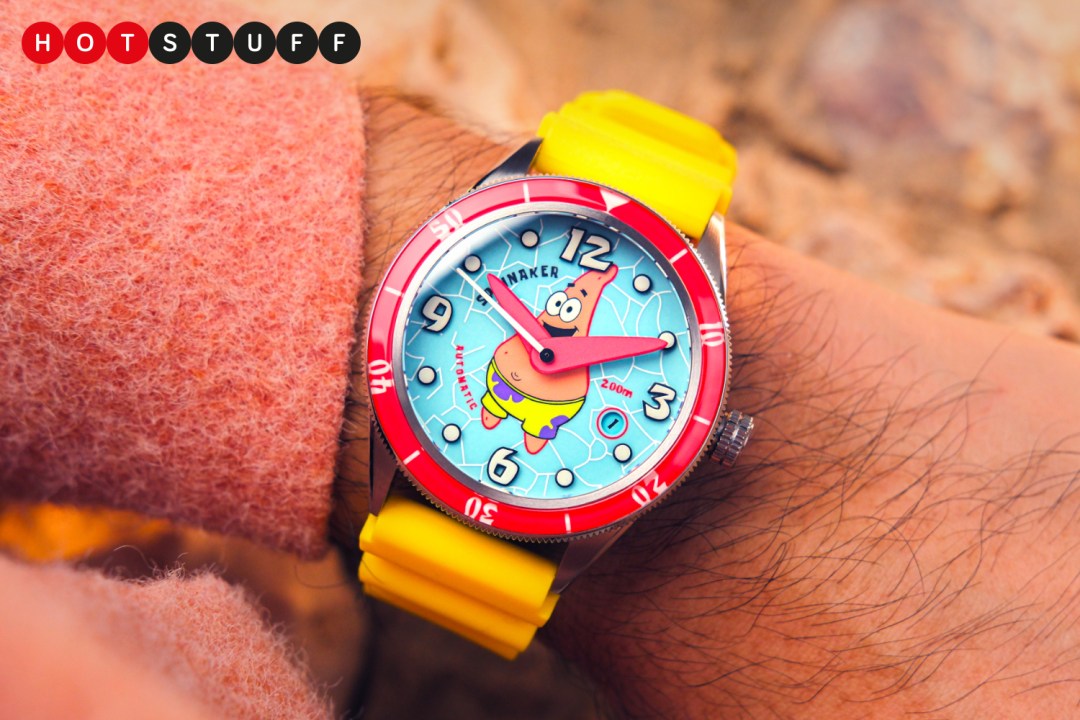 Spinnaker Cahill Automatic SpongeBob SquarePants Timekeeper Limited Edition series on wrist