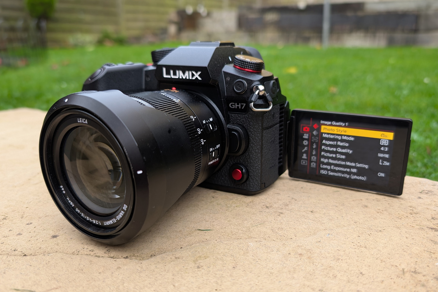 Panasonic Lumix GH7 review screen flipped