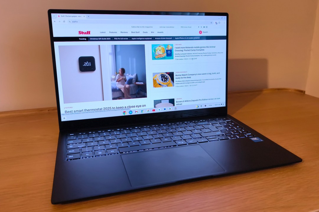 Samsung Galaxy Chromebook Plus review Stuff webpage