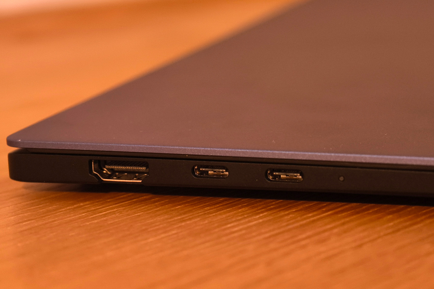 Samsung Galaxy Chromebook Plus review ports left