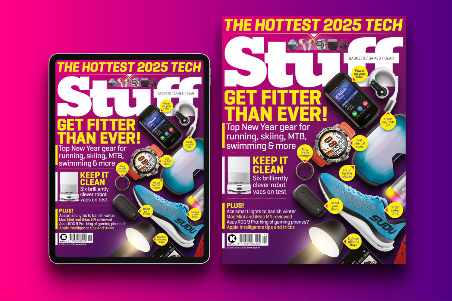 Get fitter than ever with Stuff Magazine's January 2025 issue! Stuff