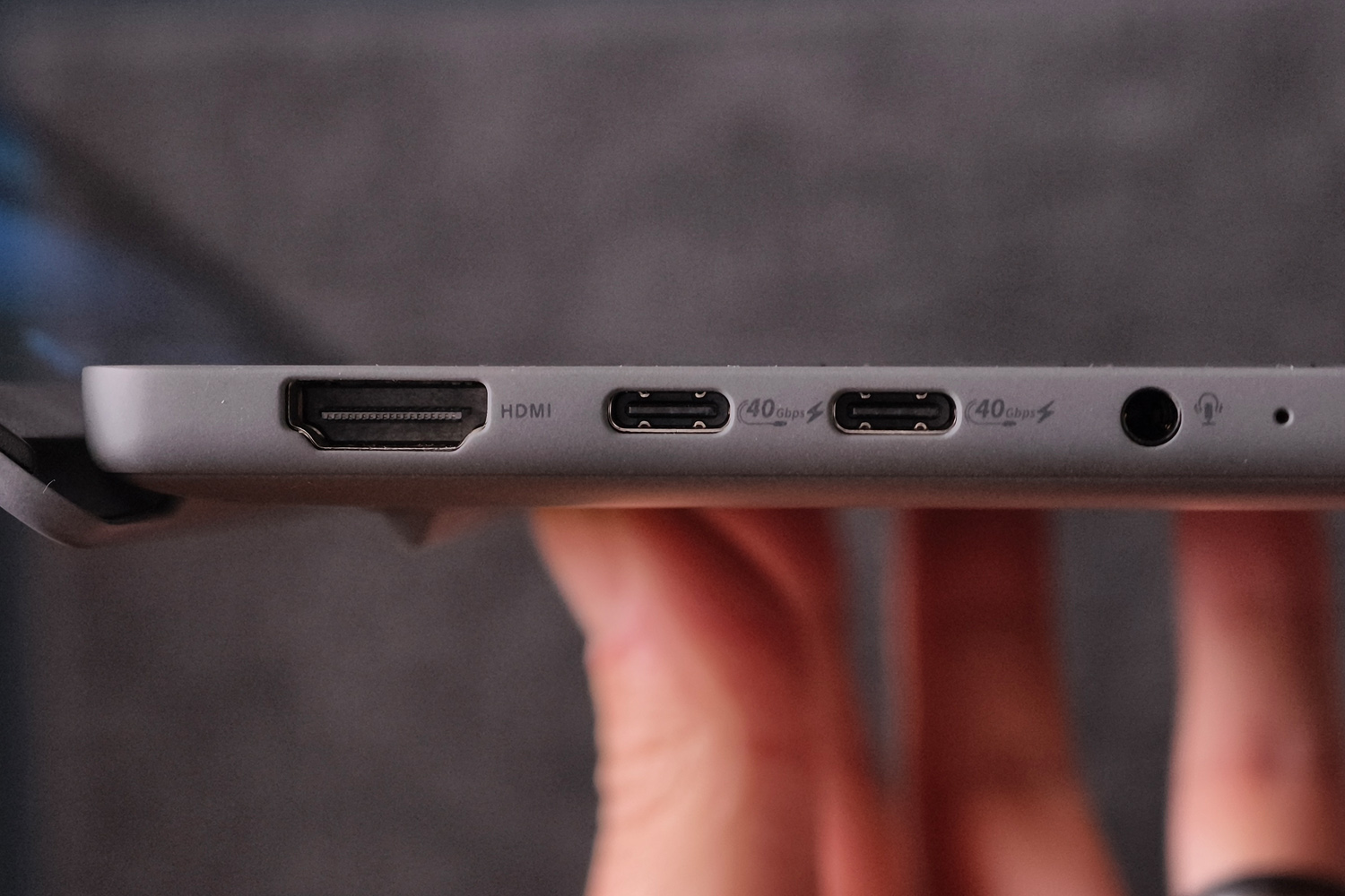 Asus ZenBook A14 review ports left