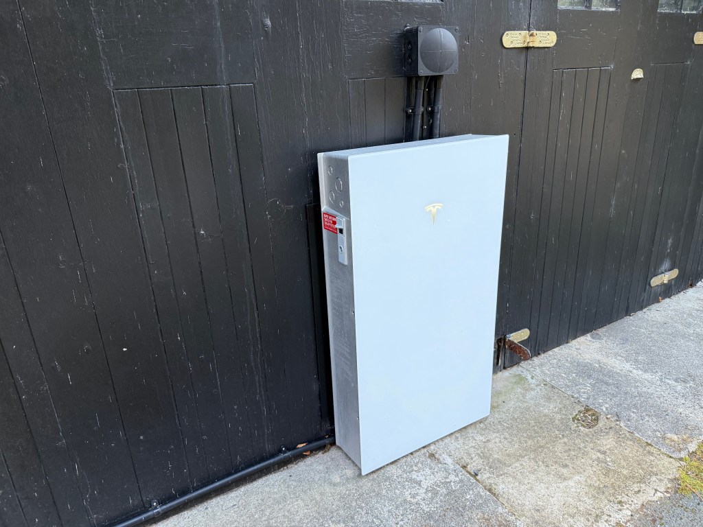 Tesla Powerwall on house in Lake District