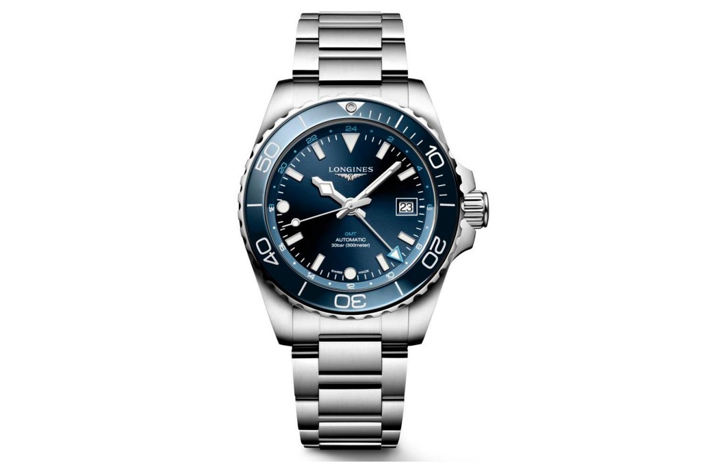 Longines HydroConquest GMT on white background