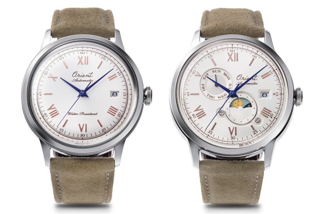 Two watches on a white background