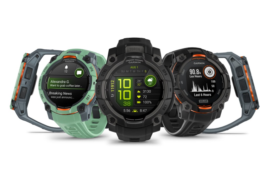 Garmin Instinct 3 on white background