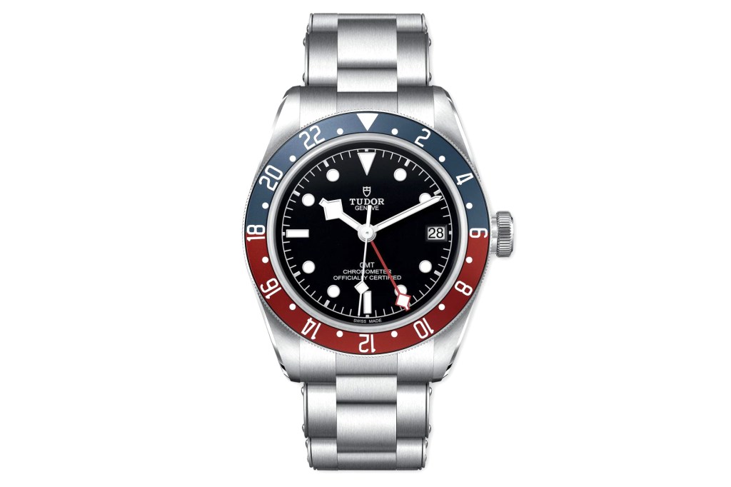 Tudor Black Bay GMT on white background