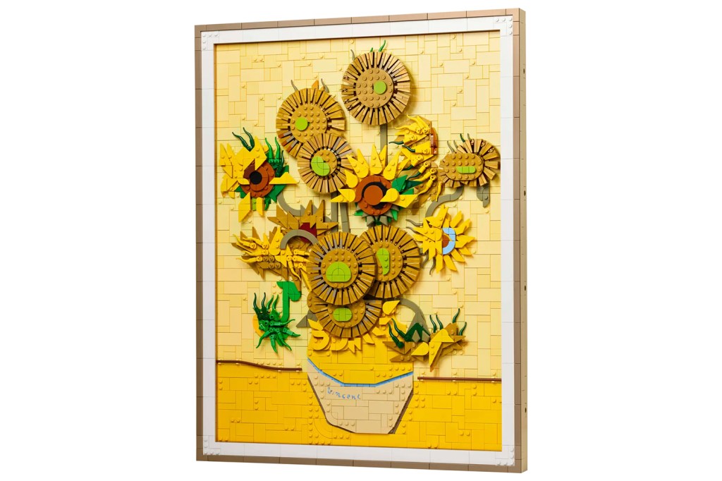 Lego van Gogh sunflowers