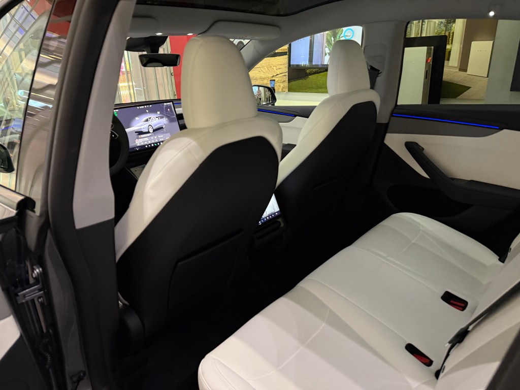 Inside new Tesla Model Y rear