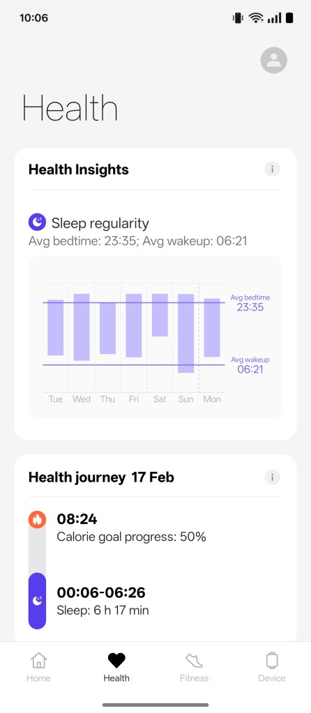 OnePlus Watch 3 Ohealth app health insights