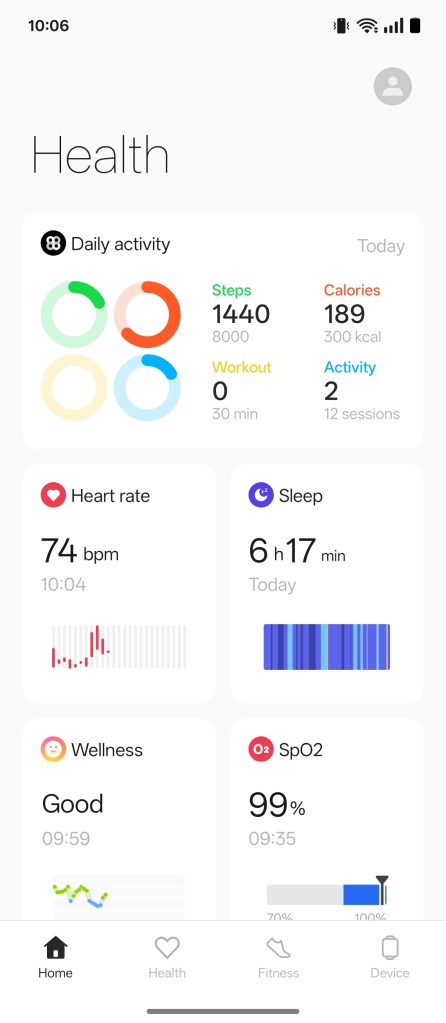 OnePlus Watch 3 Ohealth app health