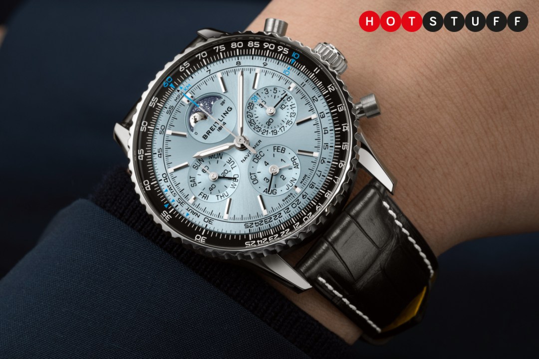 Breitling Navitimer B10 Chronograph 43 Perpetual Calendar on wrist