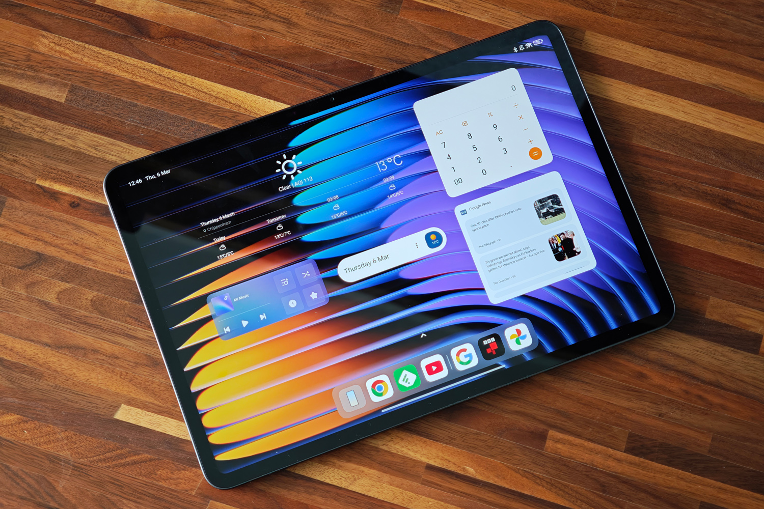 Xiaomi Pad 7 Pro review widgets